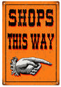 This Way With Finger Pointing To The Right 12x18