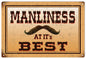 Manliness At Its Best Mustache 12x18
