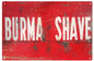 Burma Shave Barber 12x18