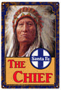 The Chief Santa Fe Railroad 12x18