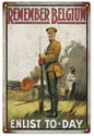 Remember Belgium Enlist To Day 12x18
