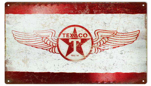 Texaco Gas Station Vintage Style Metal Sign 8 × 14
