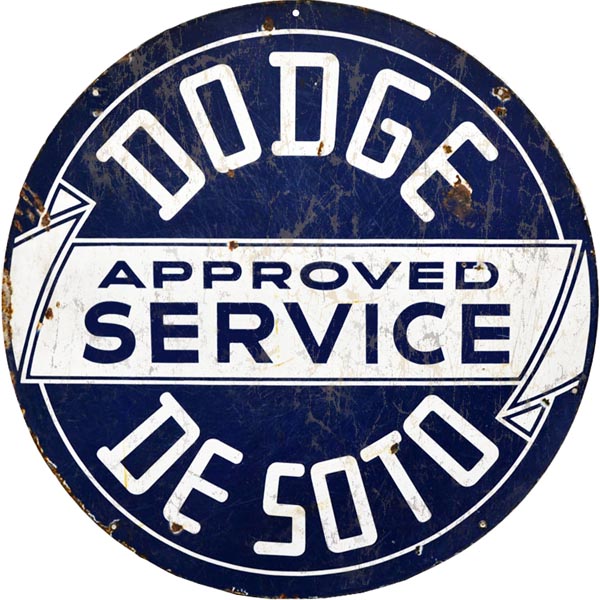Dodge DeSoto Approved Service 14 x 14