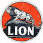 Orange Lion Gasoline And Motor Oil 14 x 14