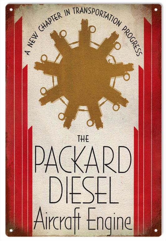 The Packard Diesel Aircraft Engine 12x18