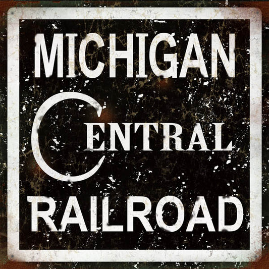 Michigan Central Railroad Vintage Style Metal Sign 12 × 12