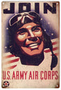 US Army Air Corps Military 12x18