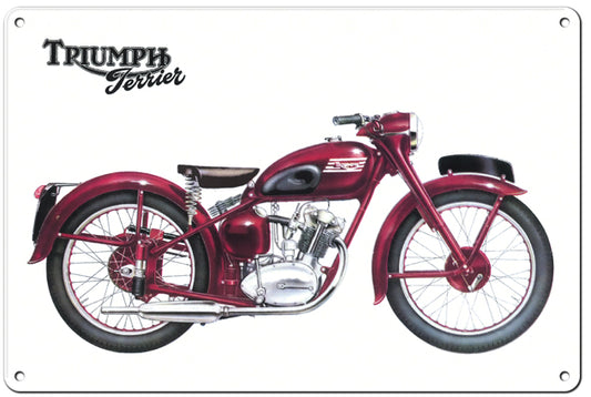 Triumph British Motorcycle 12x18