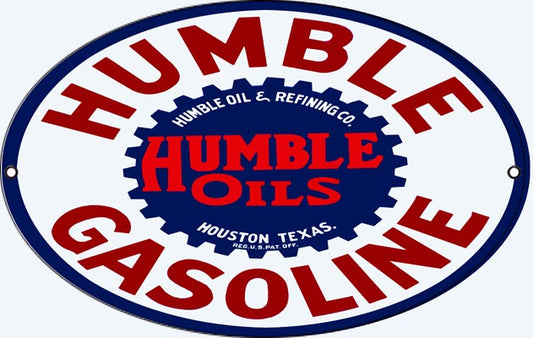 Humble Gasoline Motor Oil 9×14