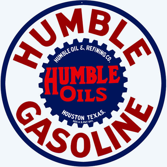 Humble Gasoline & Oils Station 14 x 14