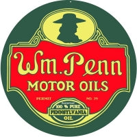 WM Penn Motor Oil 18 x 18
