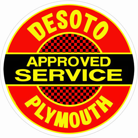 Desoto Plymouth Service Vintage Style Metal Sign 24 x 24