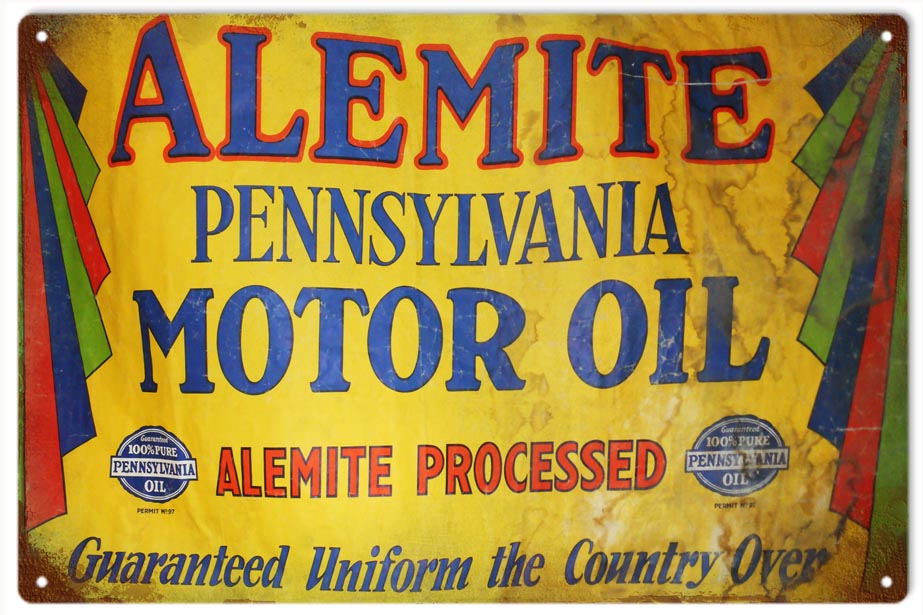 Alemite Motor Oil 12×18
