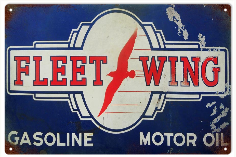 Fleet Wing Motor Oil 12×18
