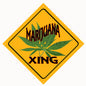 Marijuana Crossing Cannabis 12×12