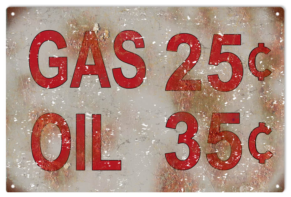 Gas And Oil Gasoline 12×18