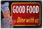 Good Food Dine With Us Country 12×18