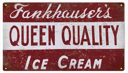 Fankhausers Ice Cream Country Vintage Style Metal Sign 8 × 14