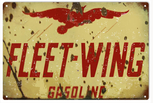 Fleet Wing Gasoline 12×18