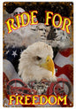 Ride For Freedom Motorcycle 12×18
