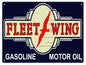 Fleet Wing Gasoline Motor Oil 9″x12″