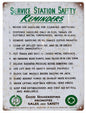 Station Safety Rules Gas Station 12x 18