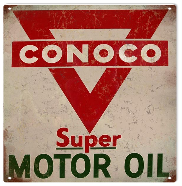 Conoco Motor Oil 12×12