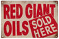 Red Giant Motor Oils 12×18
