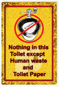 Nothing In This Toilet Restroom 6×9