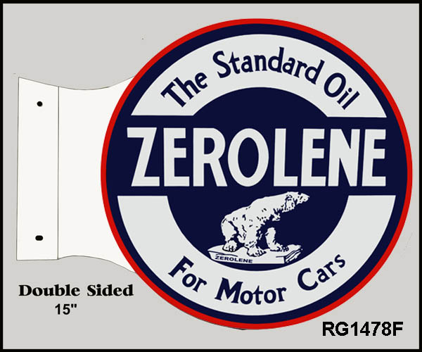 Zerolene Motor Oil Flange 15x17.5
