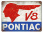 V8 Pontiac Motor Oil 9×12