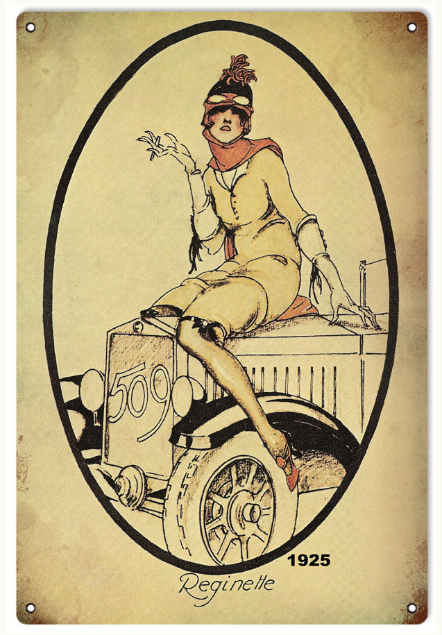 Reginette 1925 Automobile 12×18