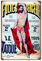 Folies Bergere Tatoue Circus 12x18
