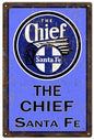 Blue The Chief Santa Fe Railroad 12x18