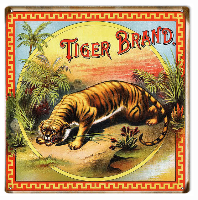 Tiger Brand Cigar 12×12