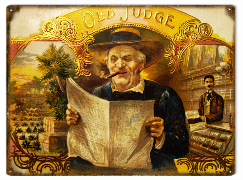 Old Judge Tobacco Smoke 9×12