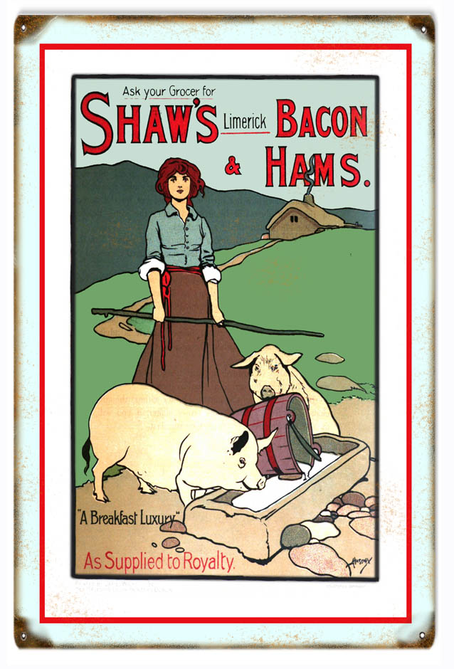 Shaws Limerick Bacon Country Grocer 12x18