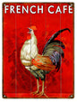 French Café Rooster Country 9×12