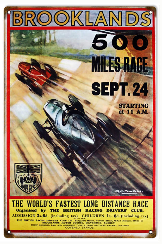 Brooklands 500 Miles Race 12x18