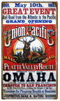 1869 Great Event Grand Opening Union Pacific Railroad 8×14