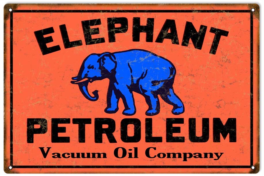 Elephant Petroleum Vacuum Oil Co. Motor Oil 12″x18″
