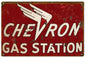 Chevron Gas Station Motor Oil 12x18