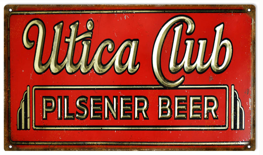 Utica Club Pilsener Beer 8×14