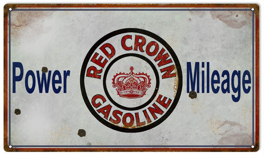 Red Crown Gasoline Power Mileage 8×14