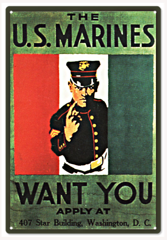 US Marines Wants You Recruiting Military 12x18