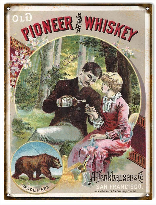 Old Pioneer Whiskey 9x12