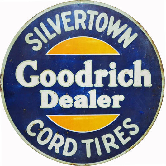 Silvertown Goodrich Dealer Cord Tires Vintage Style Metal Sign 14 x 14