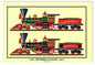 Two 440 Baldwin Locomotive 12x18