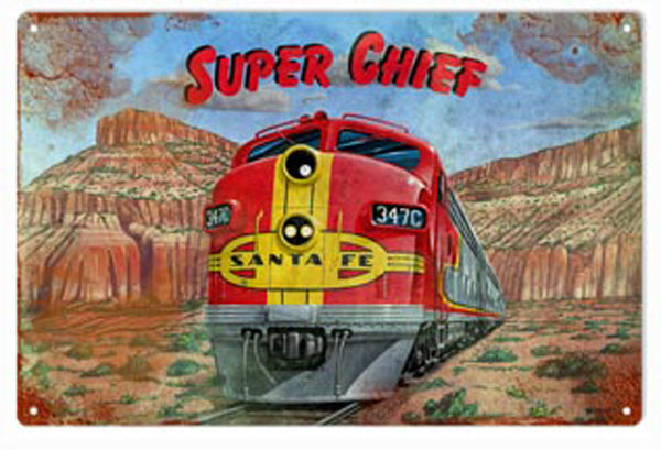 Super Chief Locomotive 12x18