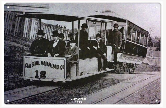 Clay Street Hill Railroad 1873 12x18
